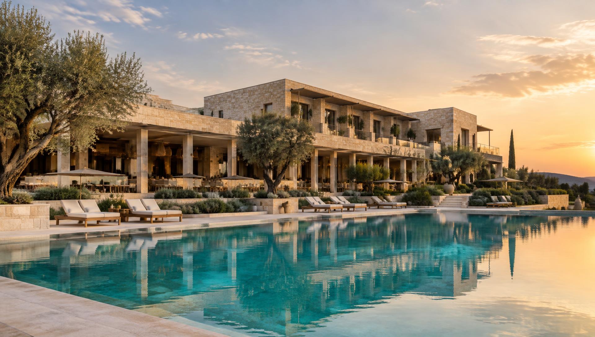 Illustrative Mediterranean hospitality architecture